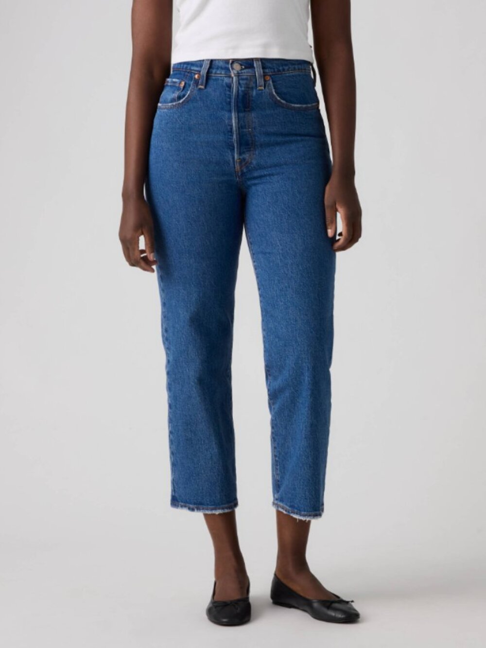 Ribcage Straight Ankle Women's Jeans in Jazz Pop